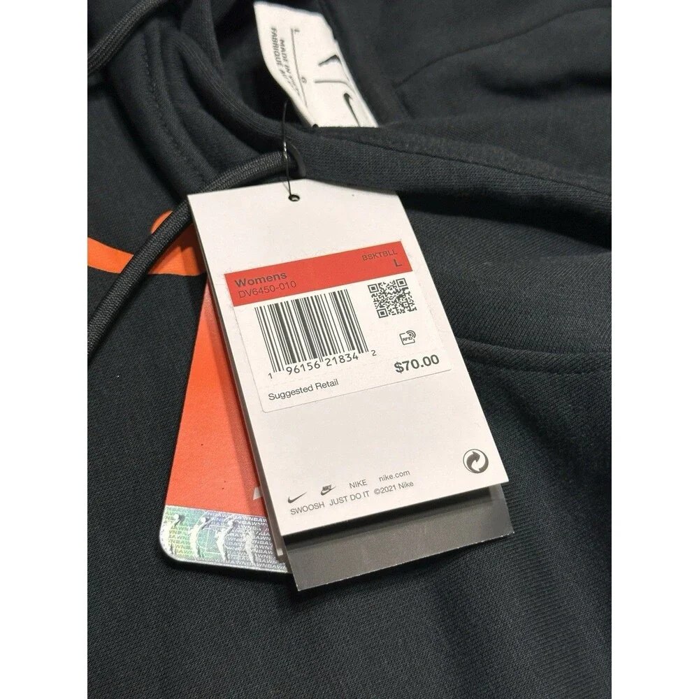 WNBA Nike Women’s Jump Woman Cropped Pullover Hoodie Size L DV6450-820 NWT New - Picture 9 of 13